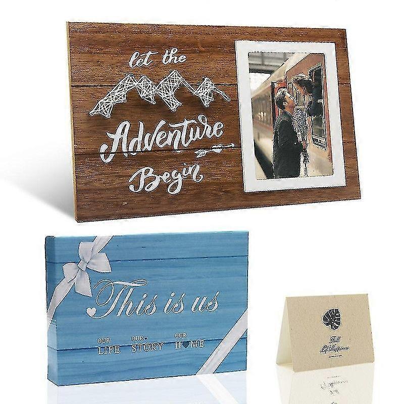 Envelope Gift Picture Frame Set Retro Home Decor Birthday With Greeting Card