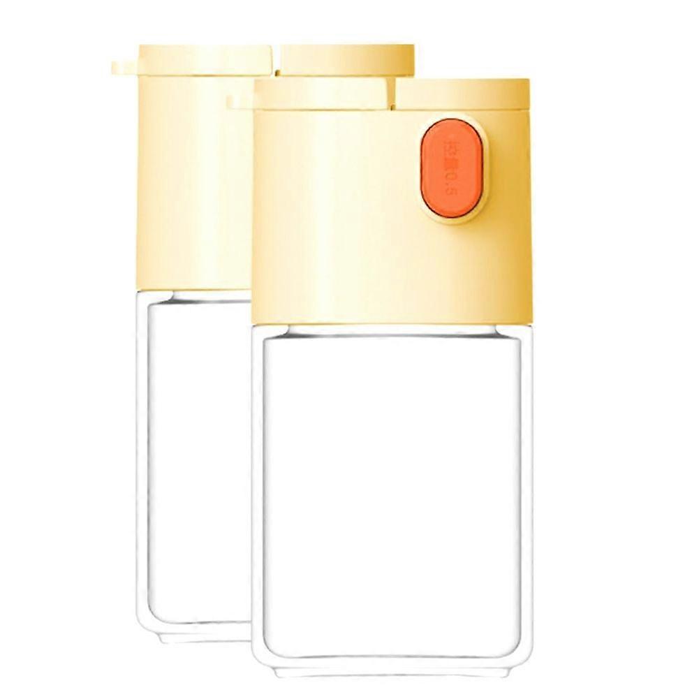 2PCS Salt & Pepper Shakers Salt Control & Seasoning Bottle Spice Jars Seasoning Shaker Containers Y
