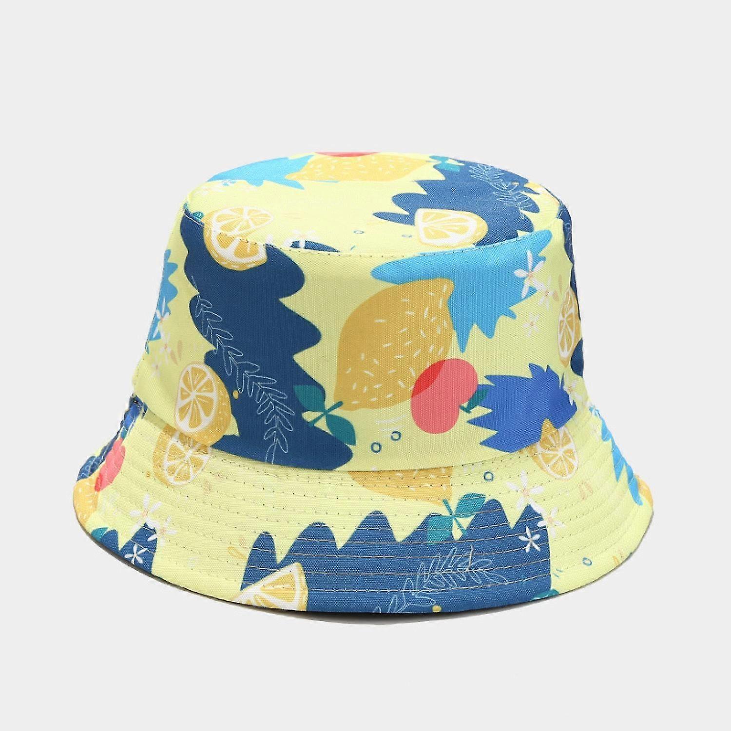 AVEKI Packable Reversible Colorful Fruit Printed Fisherman Bucket Sun Hat, Many Patterns