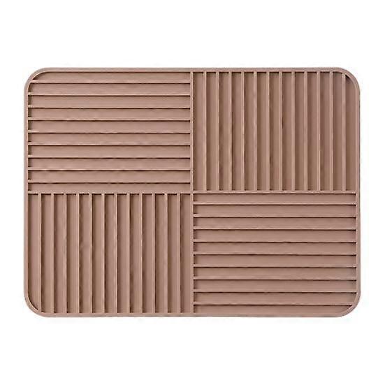 משטח ניקוז סיליקון רב תכליתי נגד החלקה ייבוש למטבח כלי שולחן נגד כוויות משטחי ניקוז מהירים לבית בר מסעדה