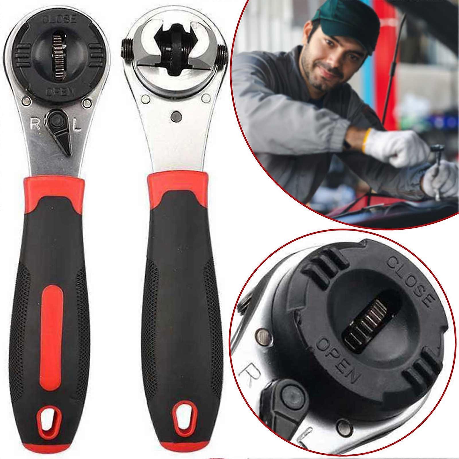Adjustables Ratchet Wrench Portable High Hardness Repair Tool for Screw Tightening