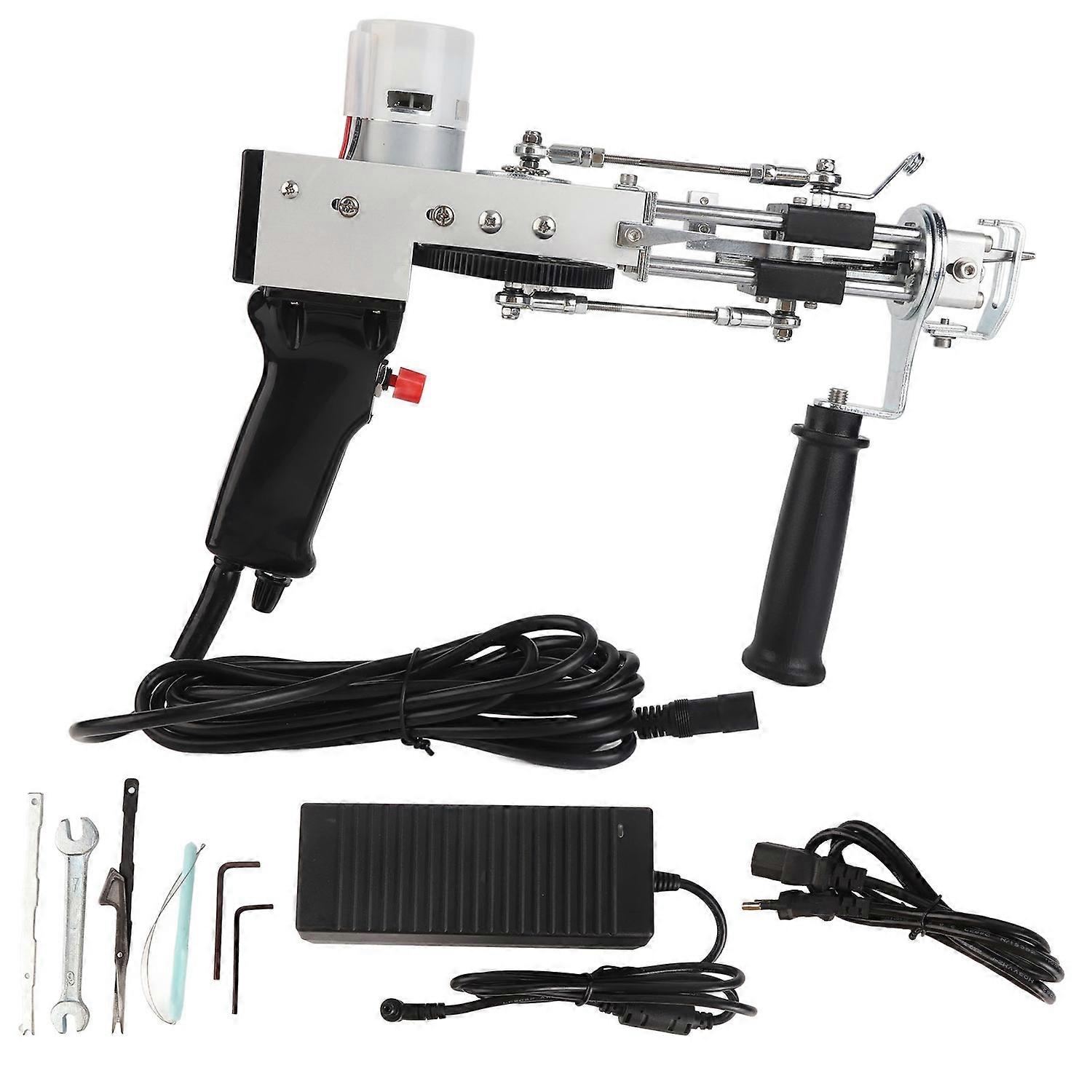 Teppichwebmaschine Schwarz Dual Use Multi Protection Robustes Metallteppich-Tufting-Werkzeug für Teppichstricken