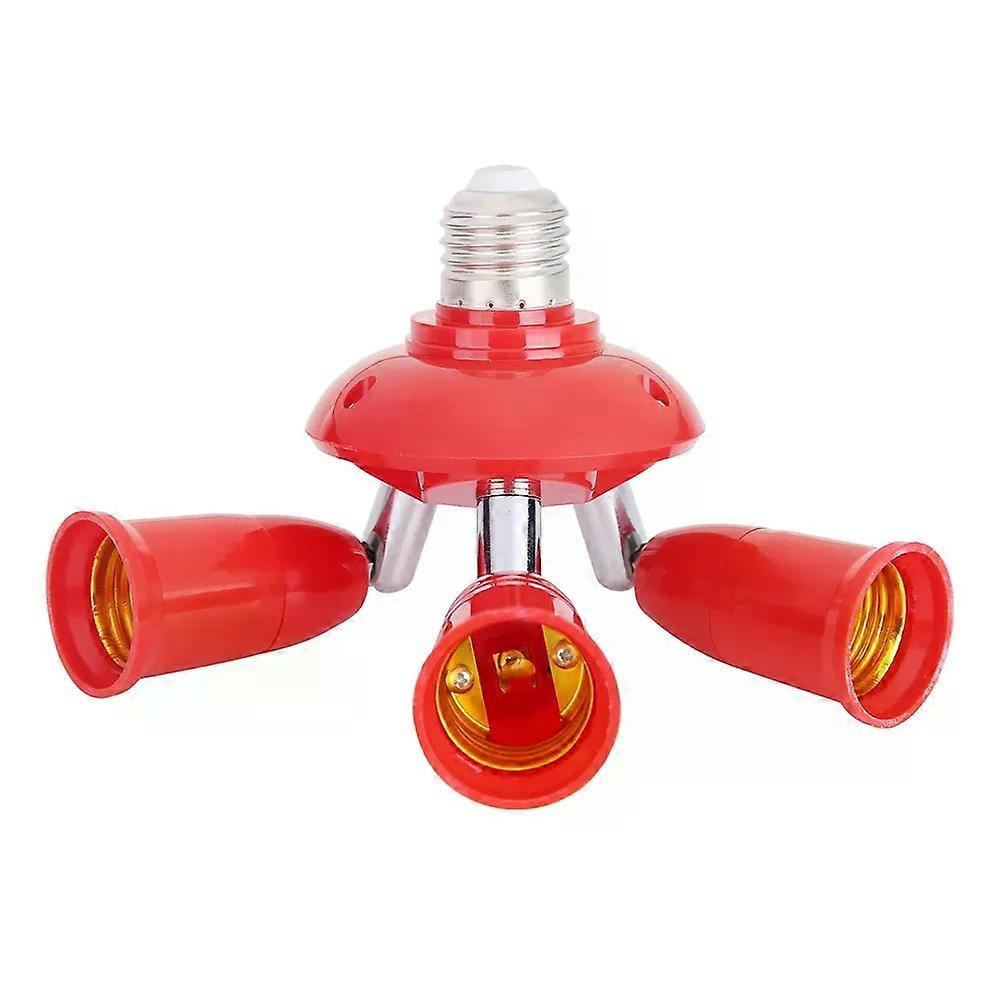 Flexible LED light Bulb Base Converters 3 in 1 E27 to E27 Lamp Base Socket Splitter LED Light Bulb Adapter Holder
