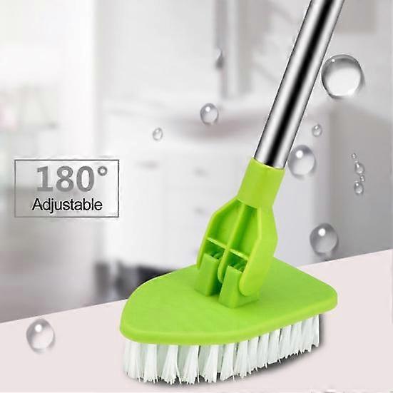 1 Set Cleaning Brush with Extendable Long Handle 3-in-1 Shower Tub Tile ...