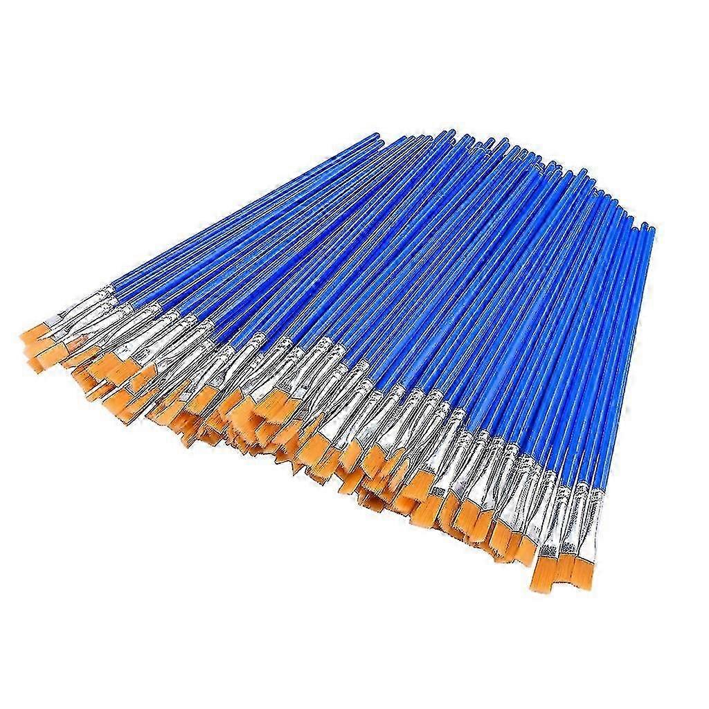 50 أجهزة الكمبيوتر فرش الطلاء المسطح، فرشاة صغيرة السائبة لطلاء التفاصيل