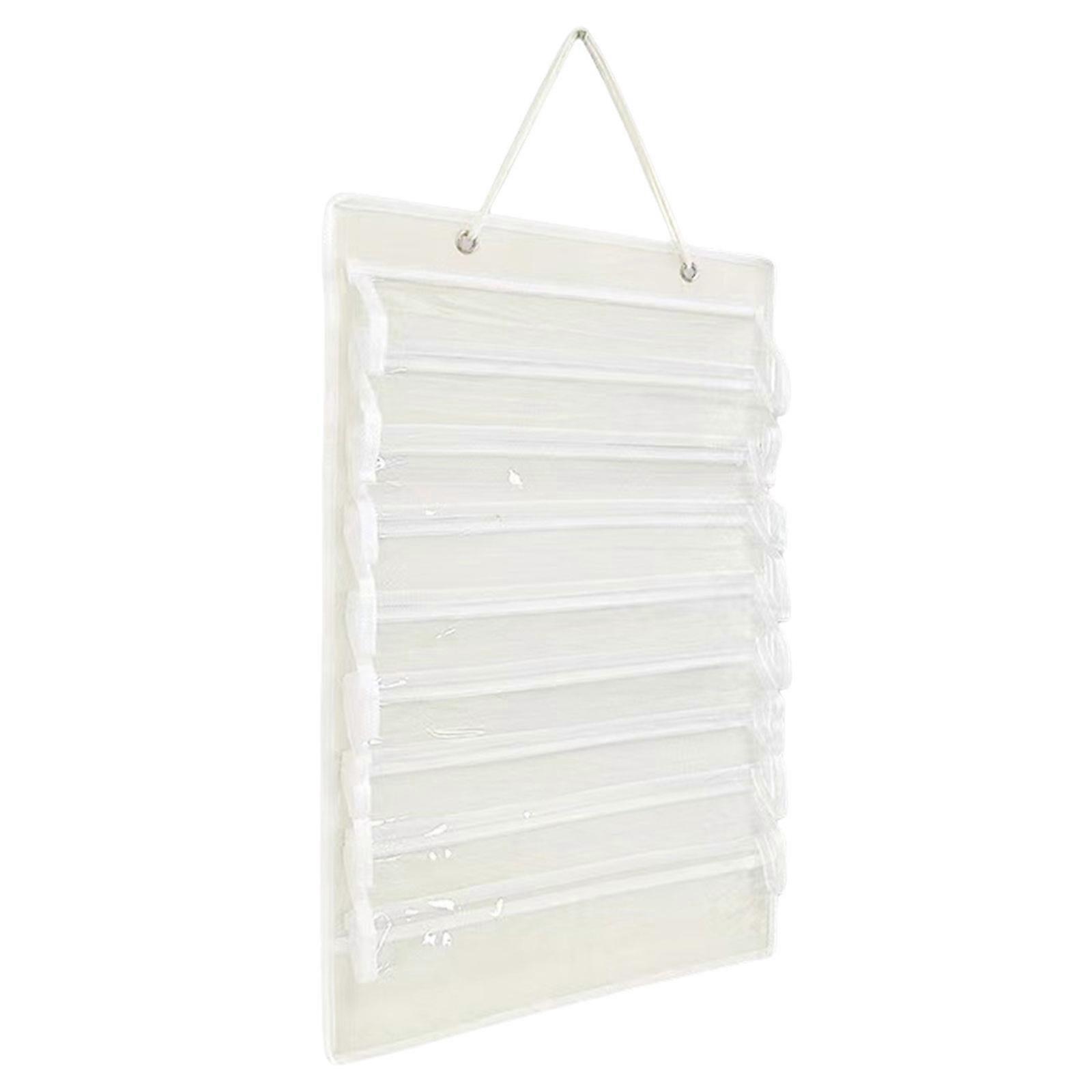 Portable Martial Arts Belt and Medals Display Rack Dustproof Home Storage Solution Accessory for 8 Belts Plus Shelf White