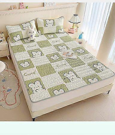 Latex Bedding Mat Pad Topper Cool Silky Pillow Case Cover