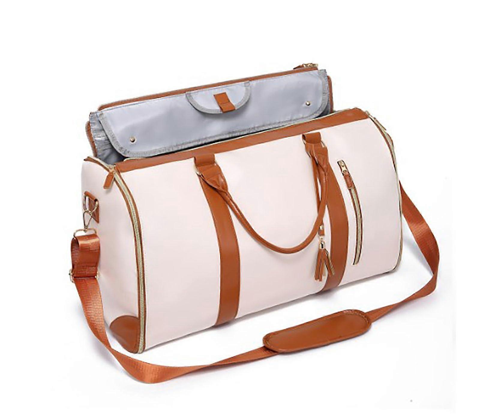 Foldable Duffle Garment Bag for Travel - Lightweight, Water-Resistant, Suit Carrier with Multiple Compartments and Adjustable Straps