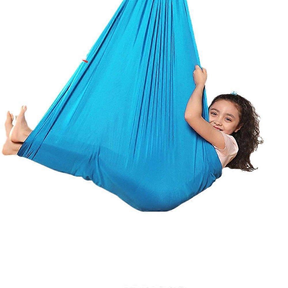 Lugnande sensorisk gunga för barn, 1x2,8m, himmelsblå, perfekt för sensorisk terapi