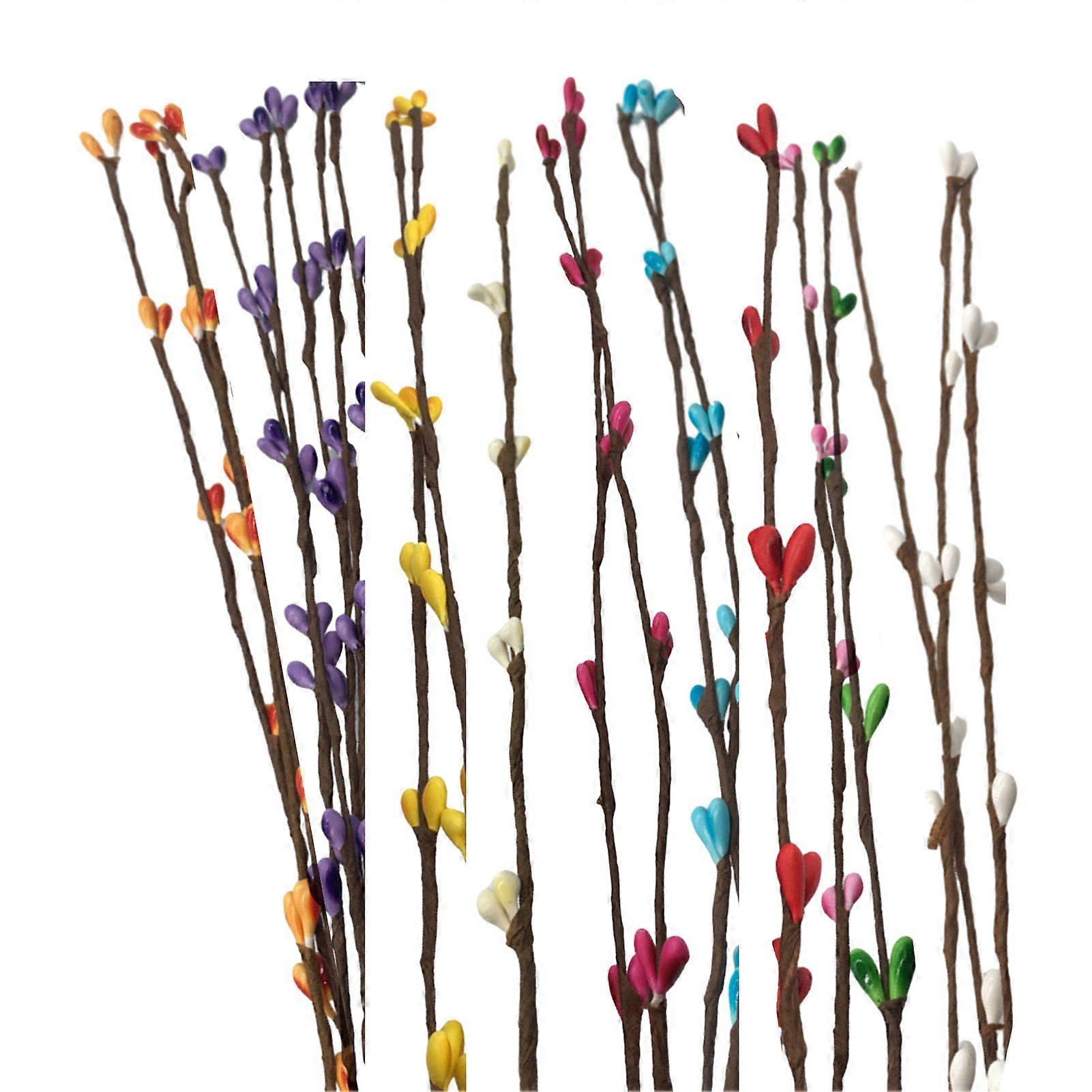 20Pcs Artificial Rattan Realistic Exquisite No Withering Non-fading DIY Wreath Simulation Vine Plant Home Decor