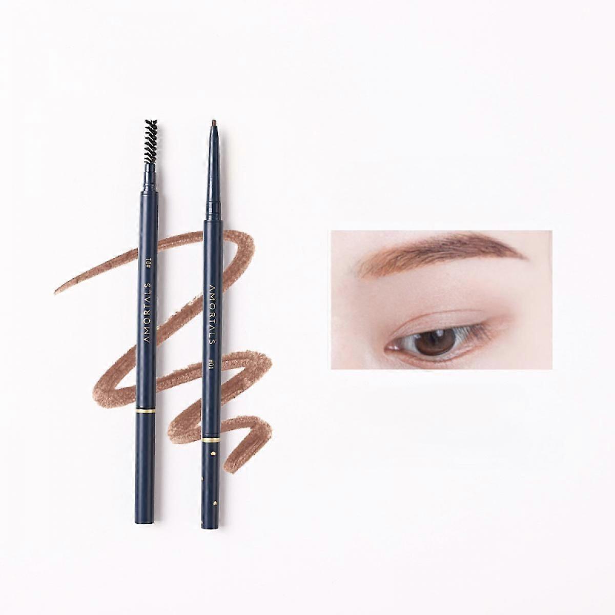 Ultra-fine eyebrow pencil automatic rotation eyebrow pencil,durable, sweat-proof and not easy to take off make-up