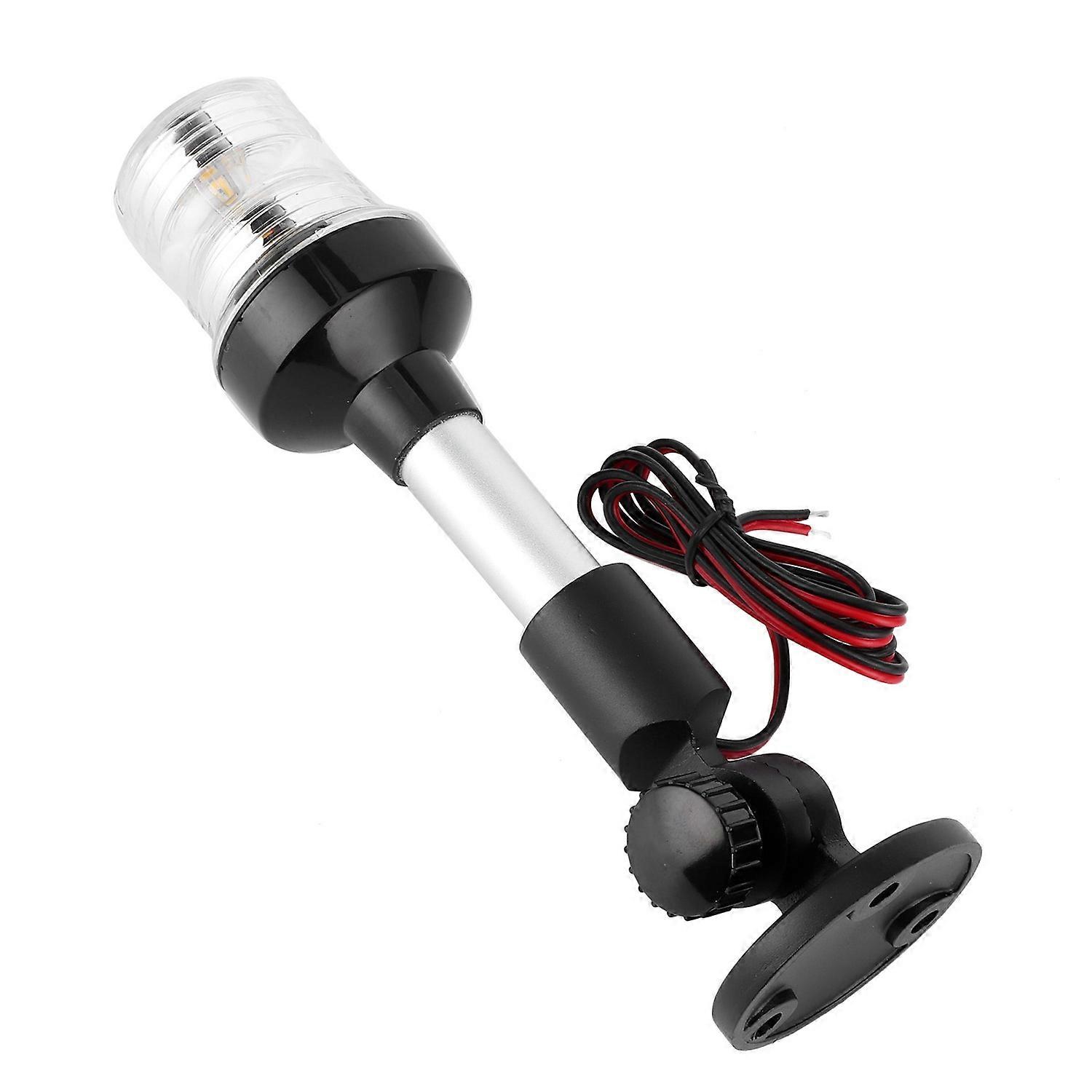 2 feux de navigation nautiques à LED blanche 12-24 V, 180°, pour ancre