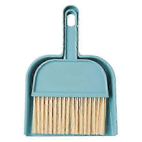 Small Broom with Dustpan Set with Handle Soft Bristles Handheld Countertop Mini Dust Pan with Broom