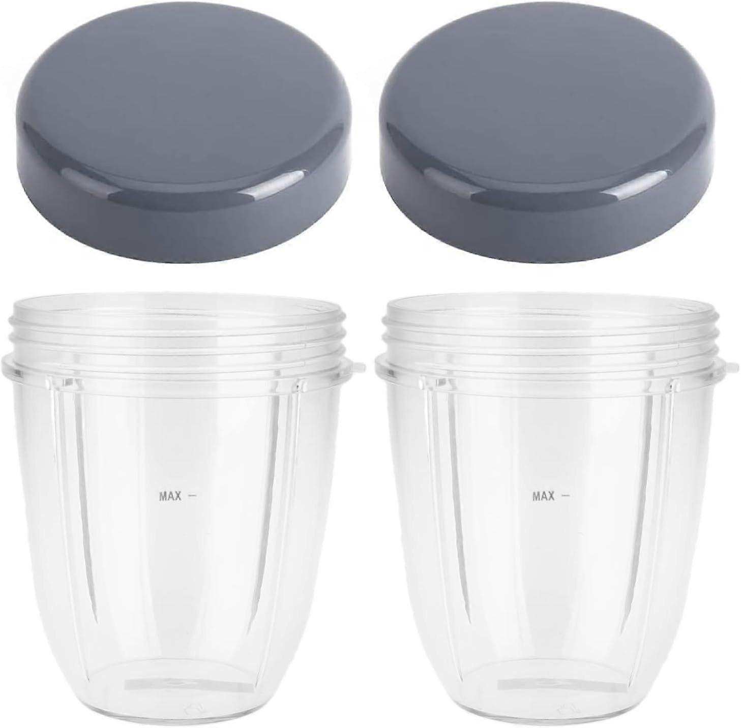 Pack Nutribullet Blender Replacement Cups with Lid, Compatible with Nutribullet 900W Blender