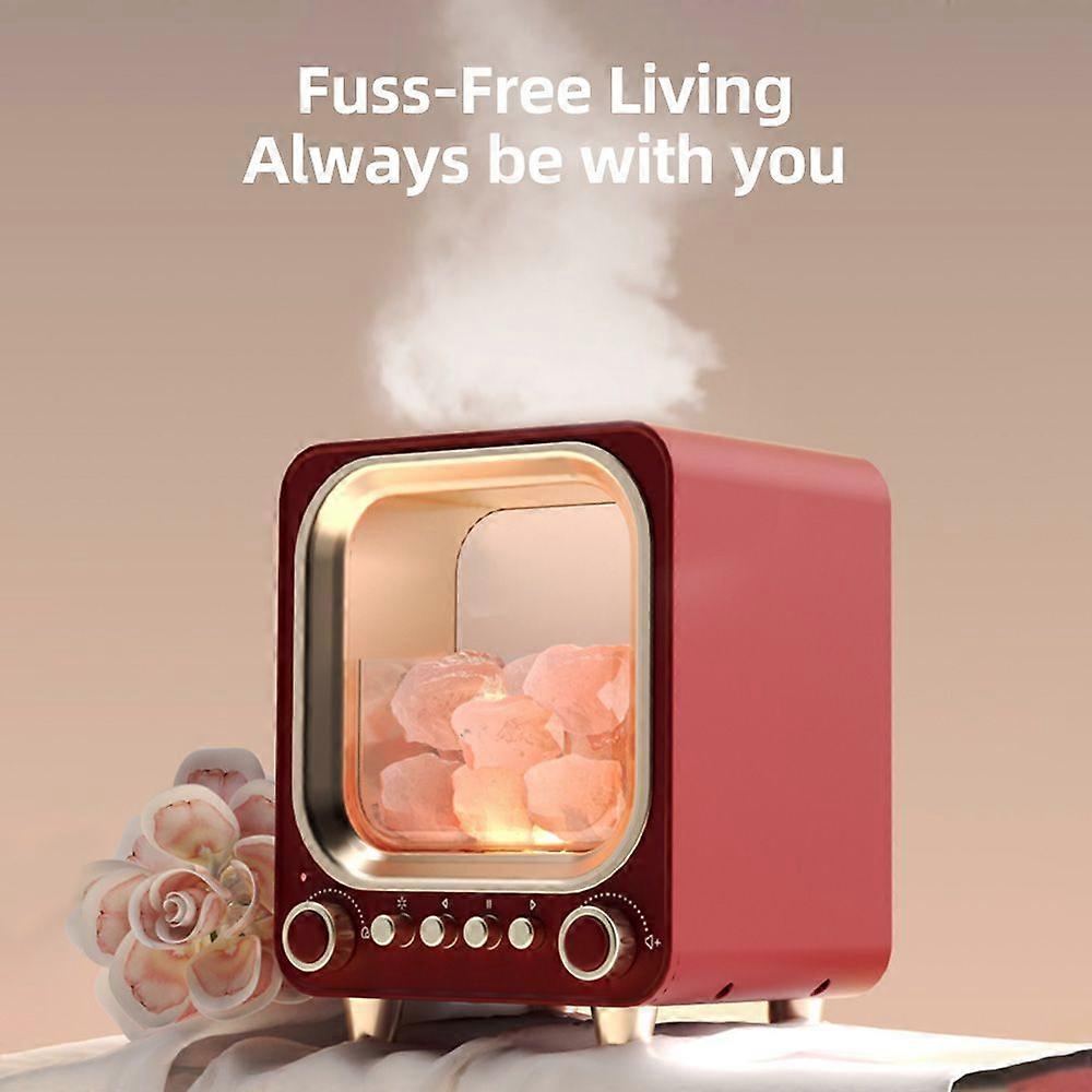 Umidificatore per diffusore di aromaterapia in pietra di cristallo con luce notturna a LED BT5.0 Umidificatore d'aria a nebbia fredda silenziosa ad ultrasuoni da 200 ml per H