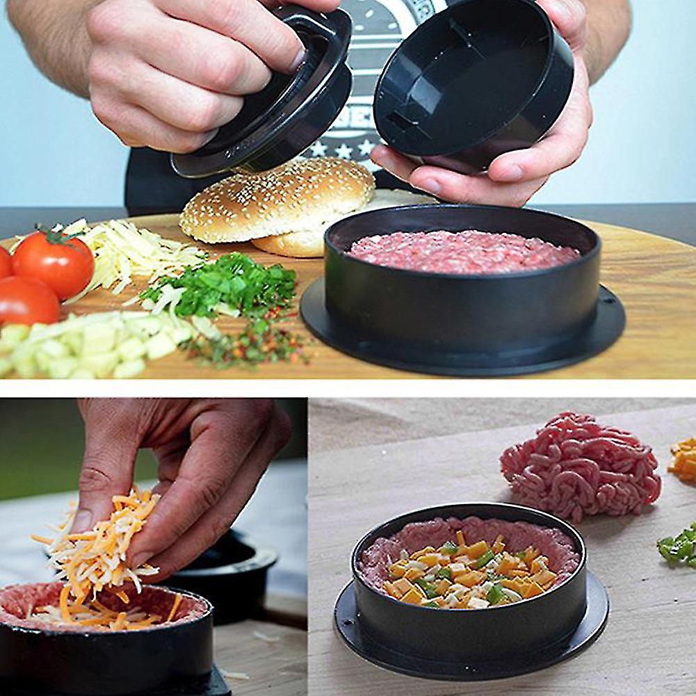 Non Stick Stuffed Hamburger Maker Set With 100 Free Burger Papers