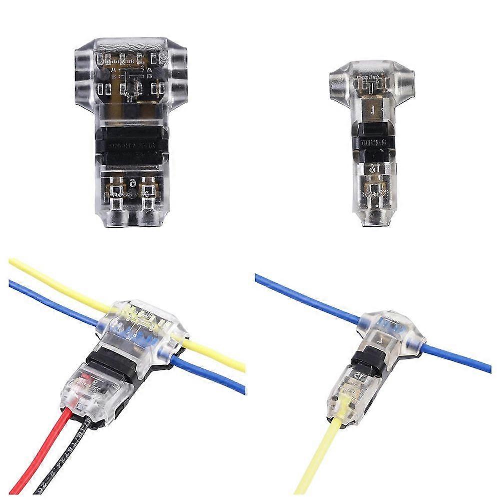 T Tap Wire Connectors for 14-18 AWG Wires, No Wire Stripping 3 Way Wire Connectors Combo,Wire Splice Connectors 12 Pack