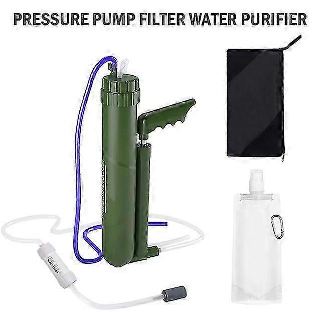 Udendørs trykpumpe vandfilter til overlevelse eller nødforsyning Professionel rensning Vandrenser til ekspeditioner