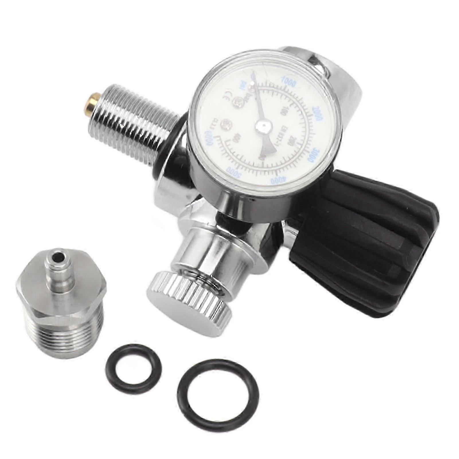 6000psi 400Bar Diving Tank Pressure Gauge M18x1.5 Scuba Diving Tank Pressure Gauge Double Scale Luminous Meter