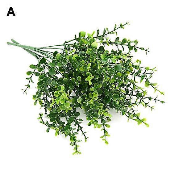 1Pc Plastic Fake Artificial Green Grass Bonsai Craft Garden Home Office Decor
