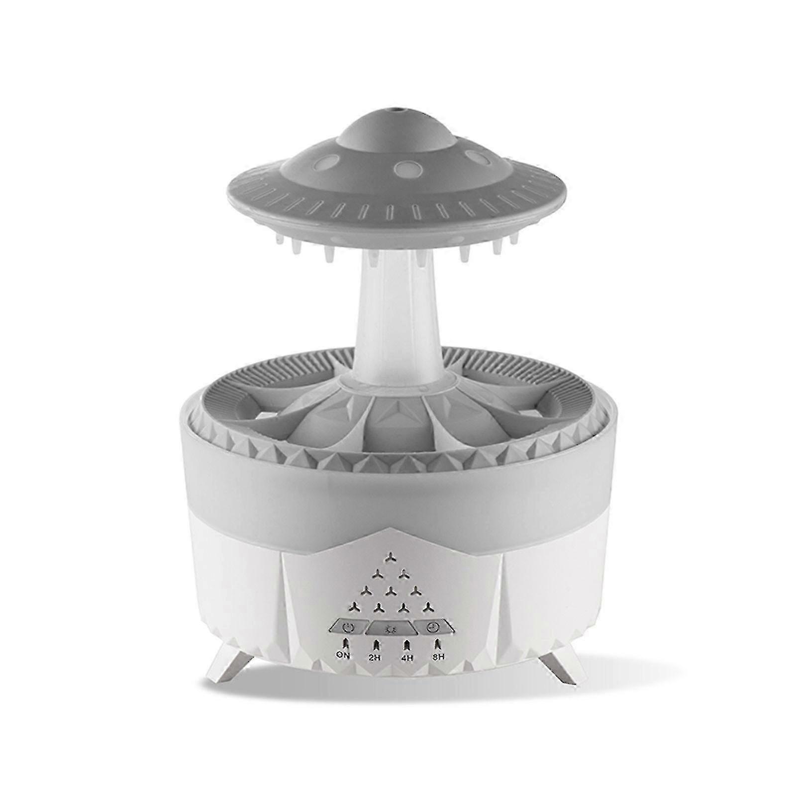 Colorful Water Droplet Humidifier & Aroma Diffuser â€“ Remote Control, Mood Light, Rain Sound, and Adjustable Humidification for Bedroom