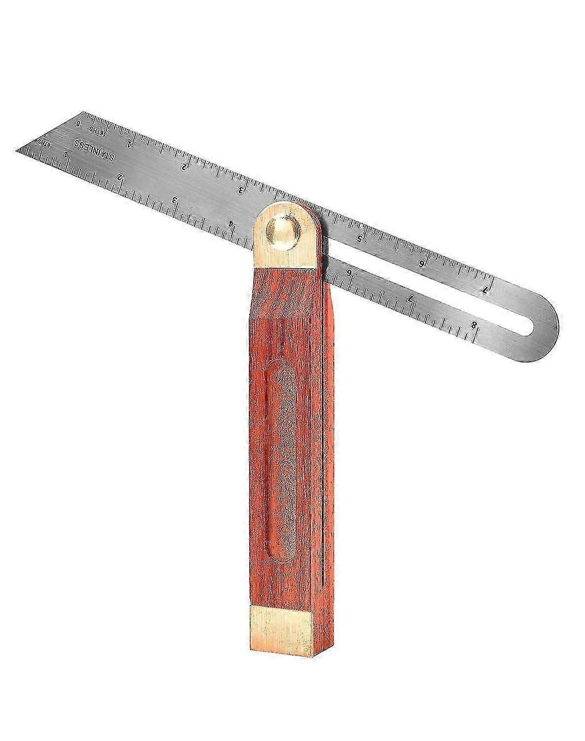 Carpenter's Square Multi Angle Bevel Adjustable Multifunctional Angle T-Bevel Marking Gauge Angle Multi-Angle Precision Angle Try Square Stainless Ste