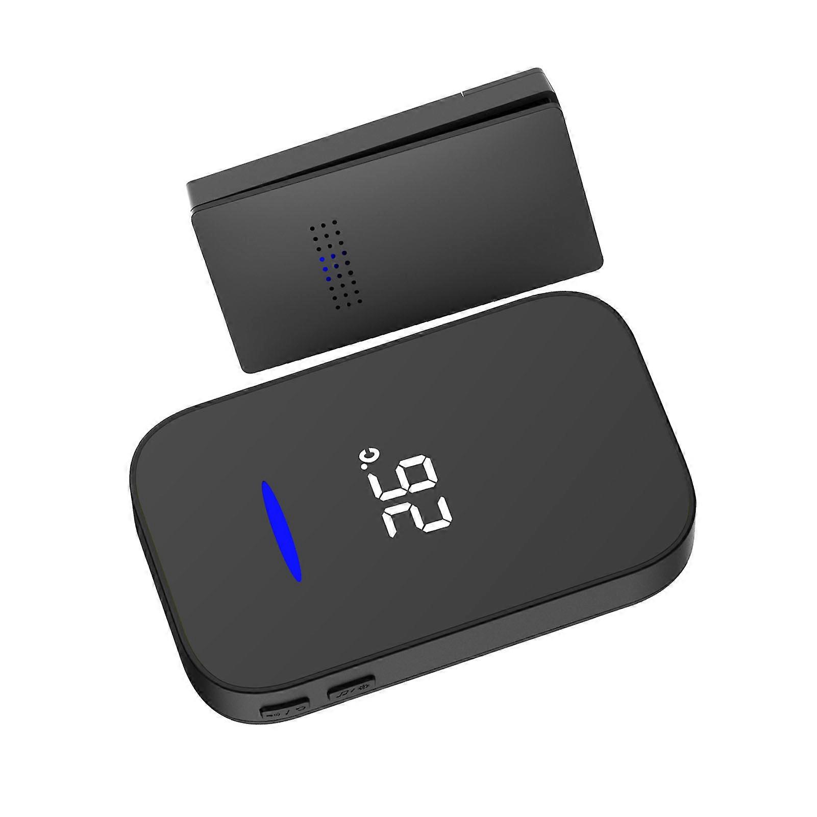 Waterproof Self Generating Doorbell with Temperature Display, ABS