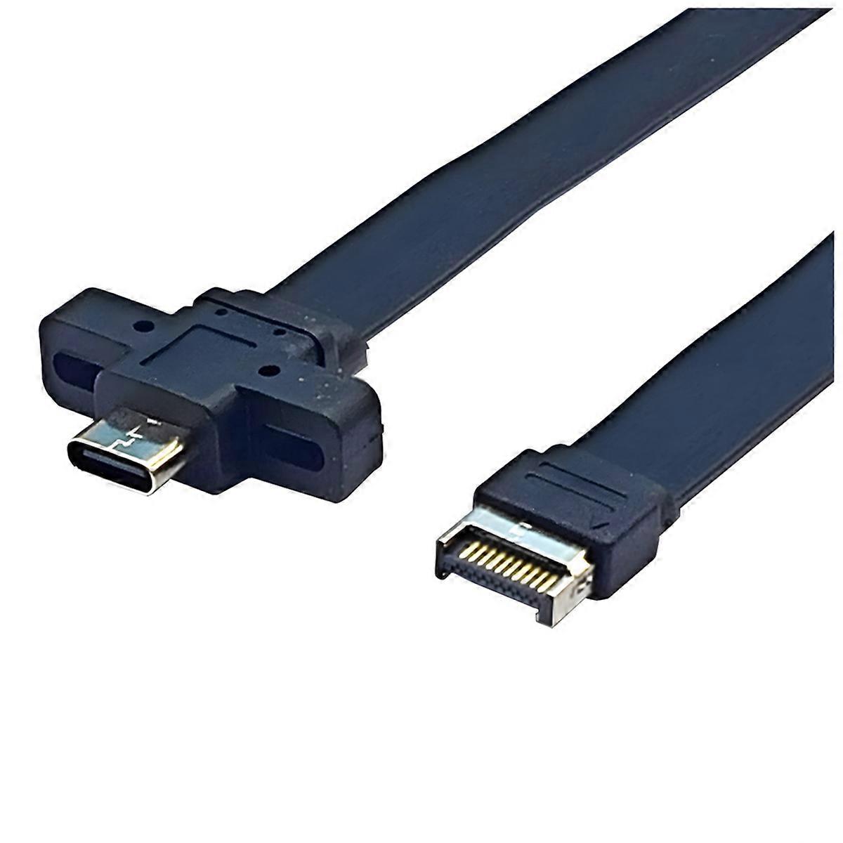 USB3.2 Gen2x2 Board Line Type-E Terminal Type-C Front C Mother 10G/20Gbps Flat Wire 30cm
