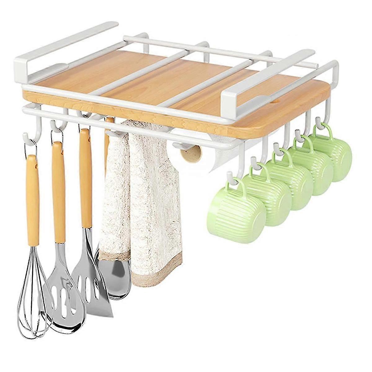 Storage Rack Hanging Kitchen Storage Rack Hanging Pot Lid Rack Under Cabinet Cutting Board Cutting Board Rack B