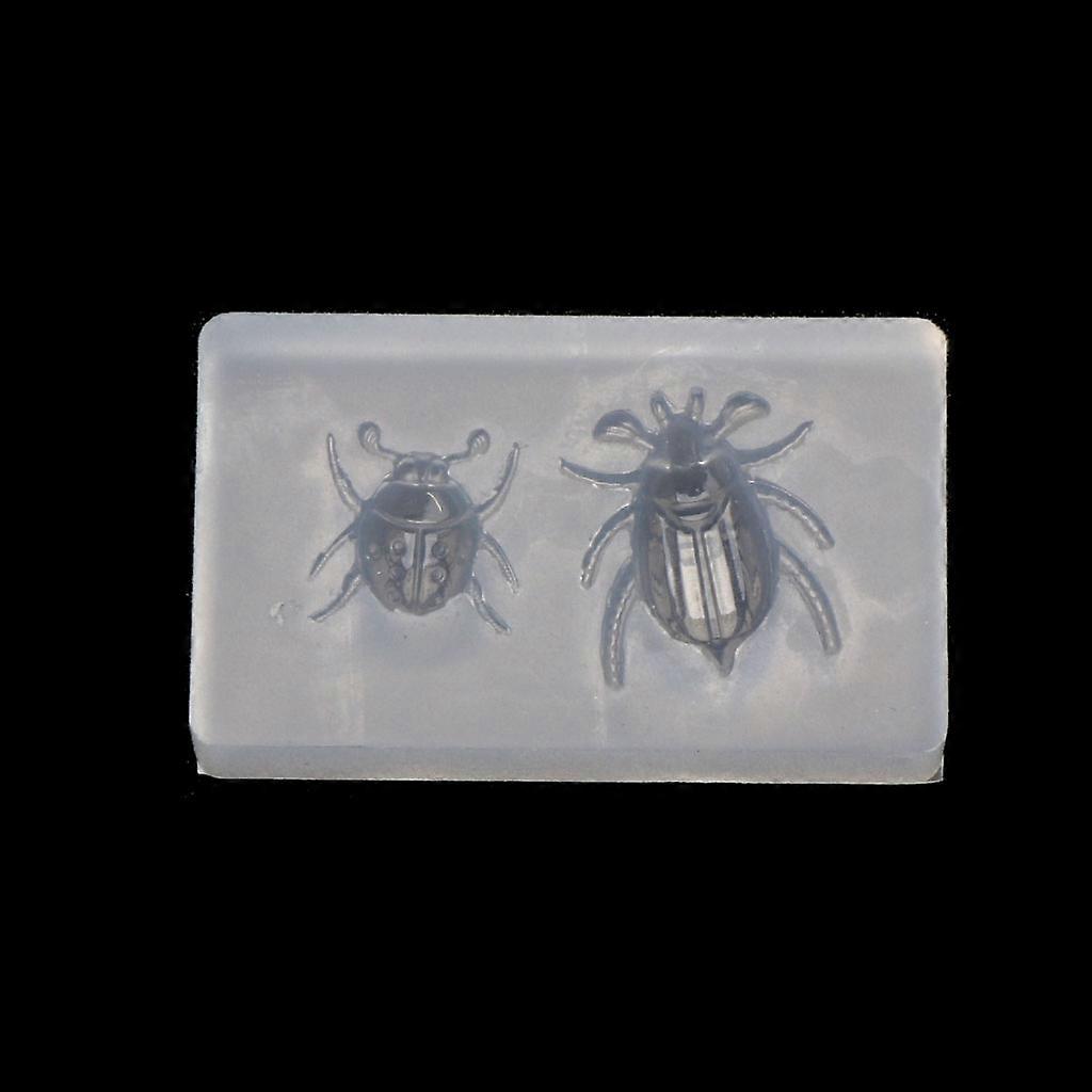 חיפושית פרת משה רבנו חמודה עגילי עובש DIY אפוקסי שרף מחזיק מפתחות סיליקון עובש חג המולד תליון עיצוב הבית עובש לבן