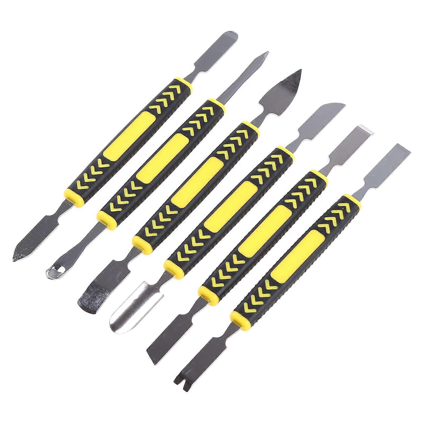Metal for Crowbar 6-Piece Set Pry Bar Tool Dual Ends Metal Spudger Set Home Appl