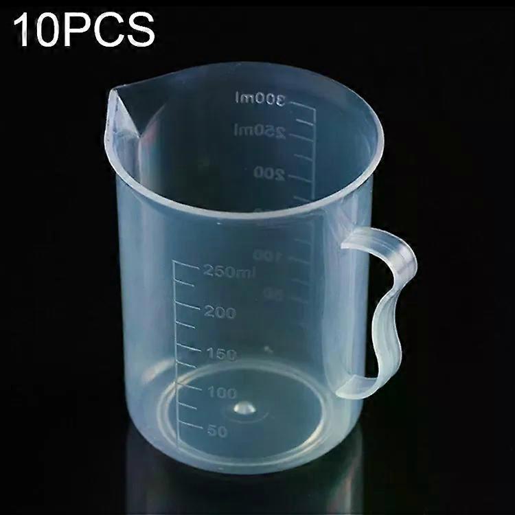 250ml Measuring Cup Set-10 PCS Food Grade PP Plastic Flasks by