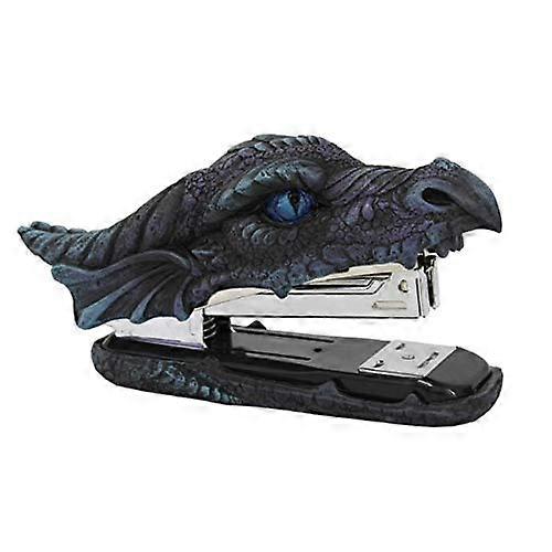 PT Dragon Head Blue Eyes Stapler Figurine for Office Desk, Decorative Functional Stationery, Blue Color, Unique Design