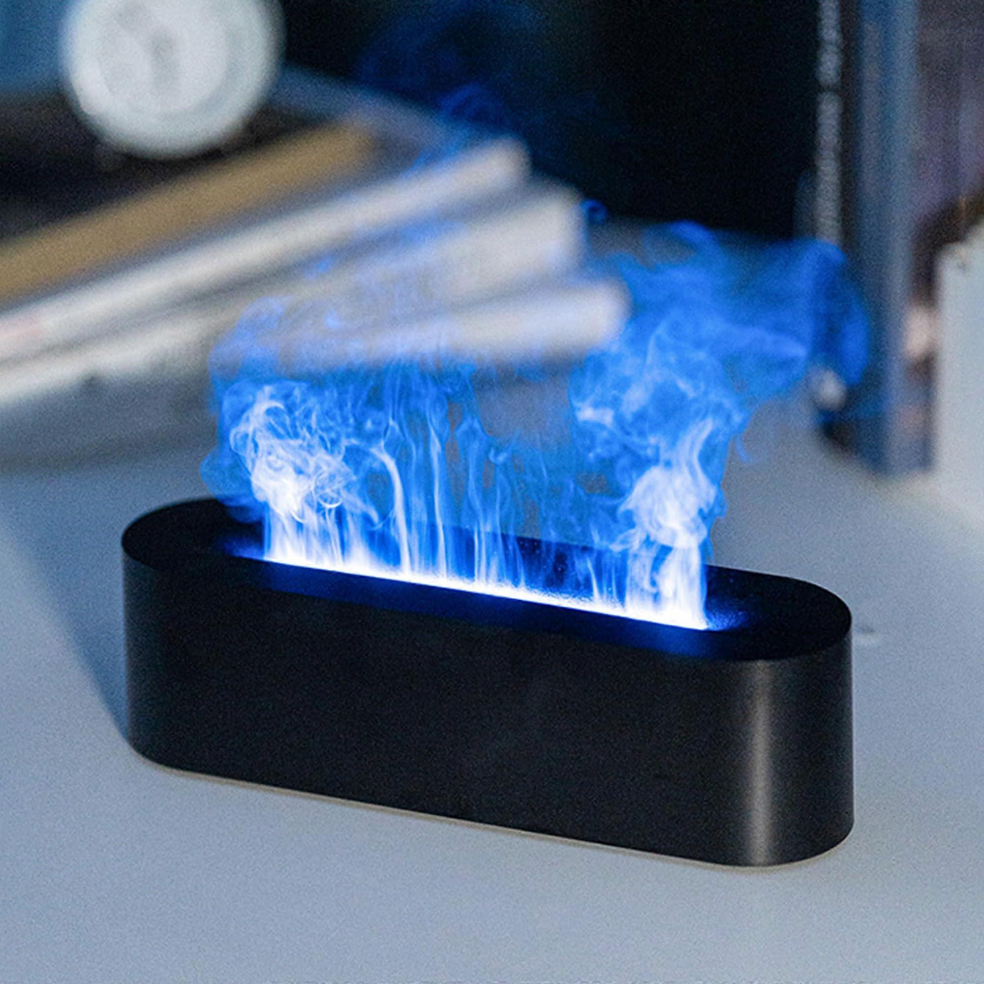 Essential Oil Diffuser 150ml Ultrasonic Cool Mist Aroma Humidifier with Fireplace Firen Alevi Design for Aromatherapy