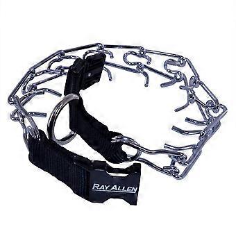 3mm Pinch Collar with Quick-Release Buckle, Fits 22 Inch Neck, Black