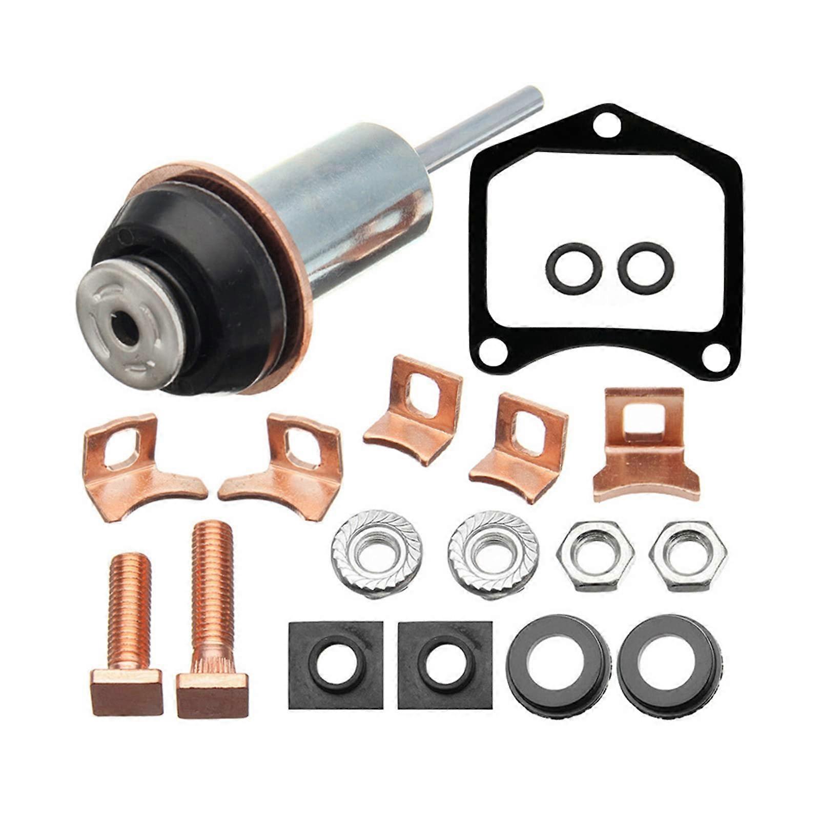 Solenoid Repair Kit Manual Operation, Automotive Starter Solenoid, 3Terminal, DC, 12V 3600A, Normally Open Copper Contact, Surface Mount