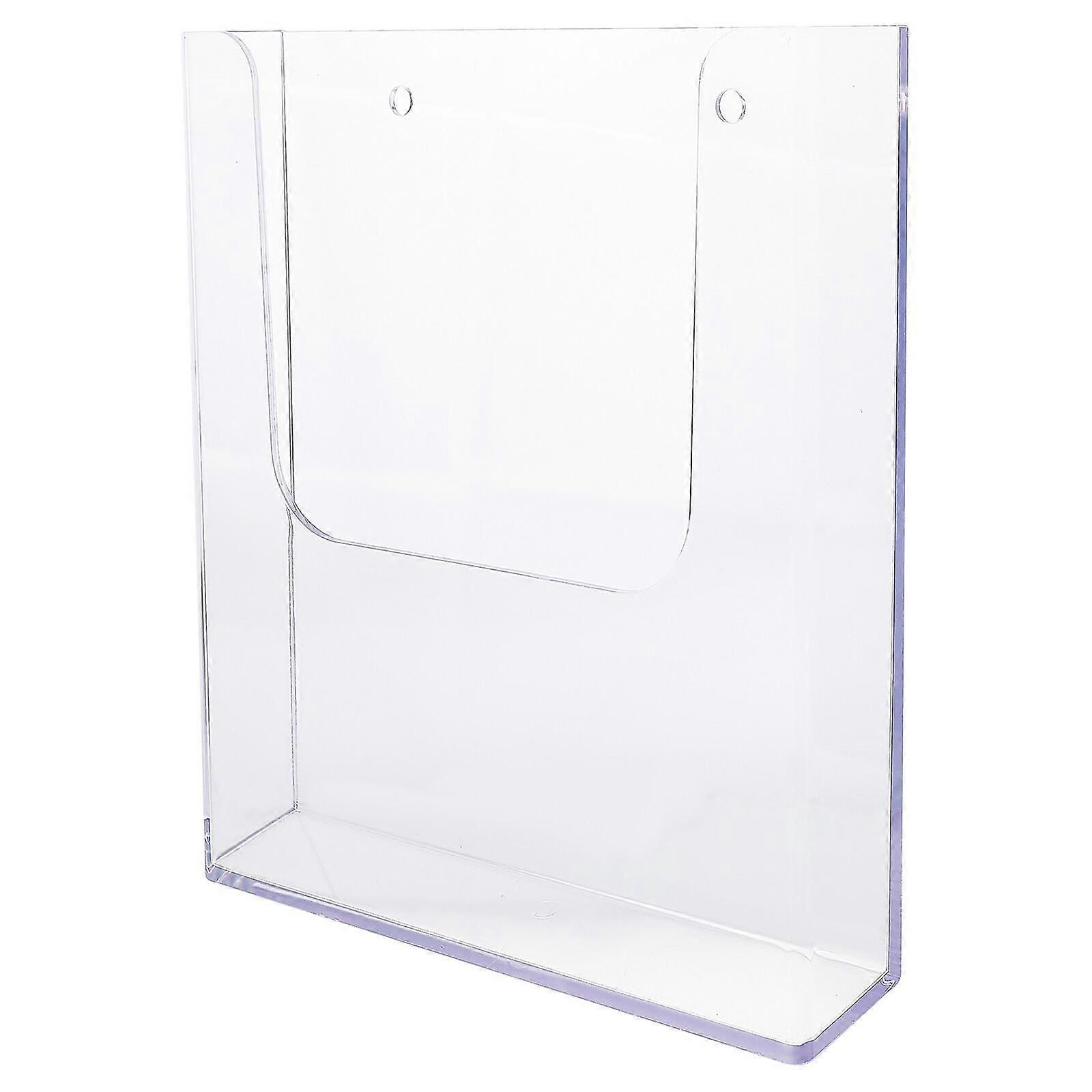 مثبت على الحائط مجلة حامل ملف منظم شفاف حامل كتيب للمتجر