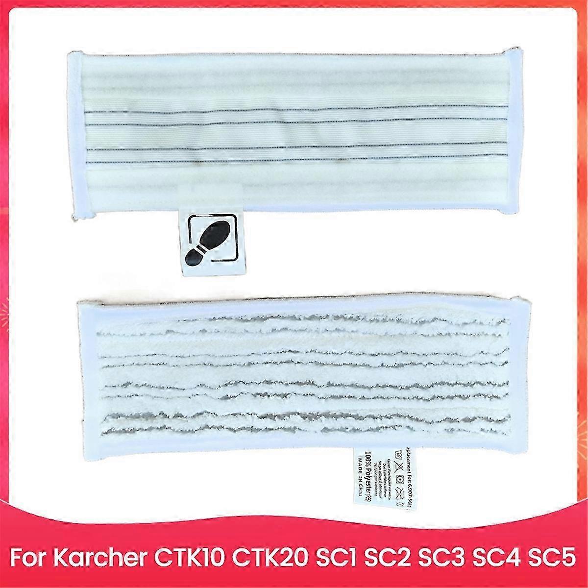 2PCS Microfiber Mop Cloths for CTK10 CTK20 SC1 SC2 SC3 SC4 SZRH A-V