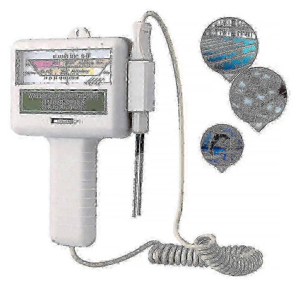 Water Quality Tester For Ph Chlorine (Cl/Cl2) Levels - Pool Swimming Meter With Dual Detection Function_mm2 -CN-WR
