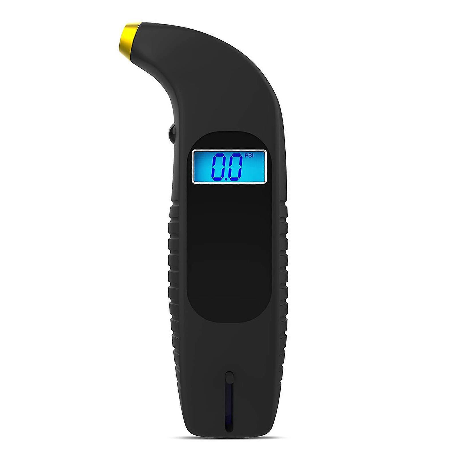 2 in 1 Digital Tire Pressure Gauge with Depth Test 150PSI 4 Settings for Car Truck Bicycles BacklitLCD Non-Slip Grip