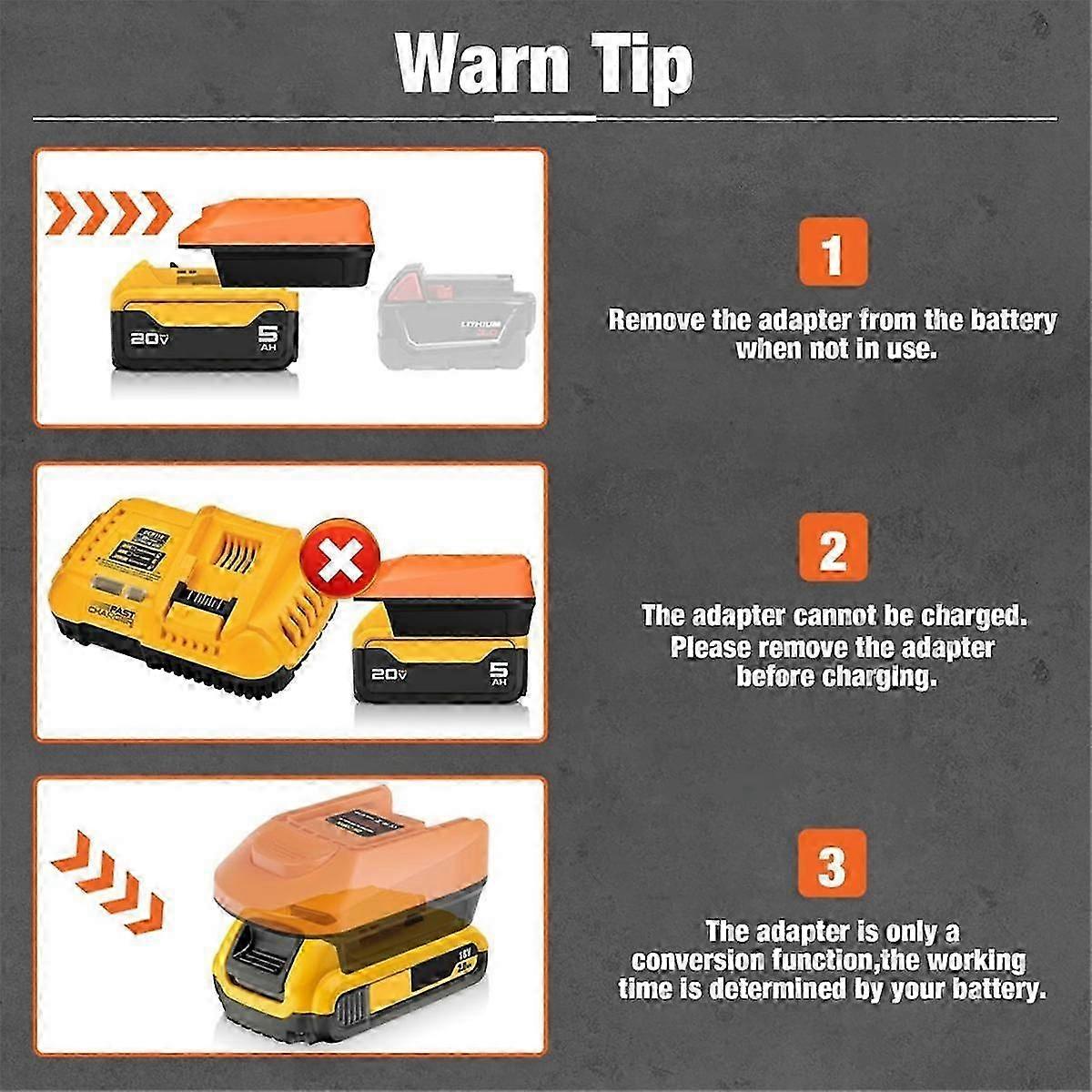 Adapter Use for 20V&for Battery Convert to for Fein 18V Tools ASCM 18 C, ASCM 18 , ASCM 18 QXC
