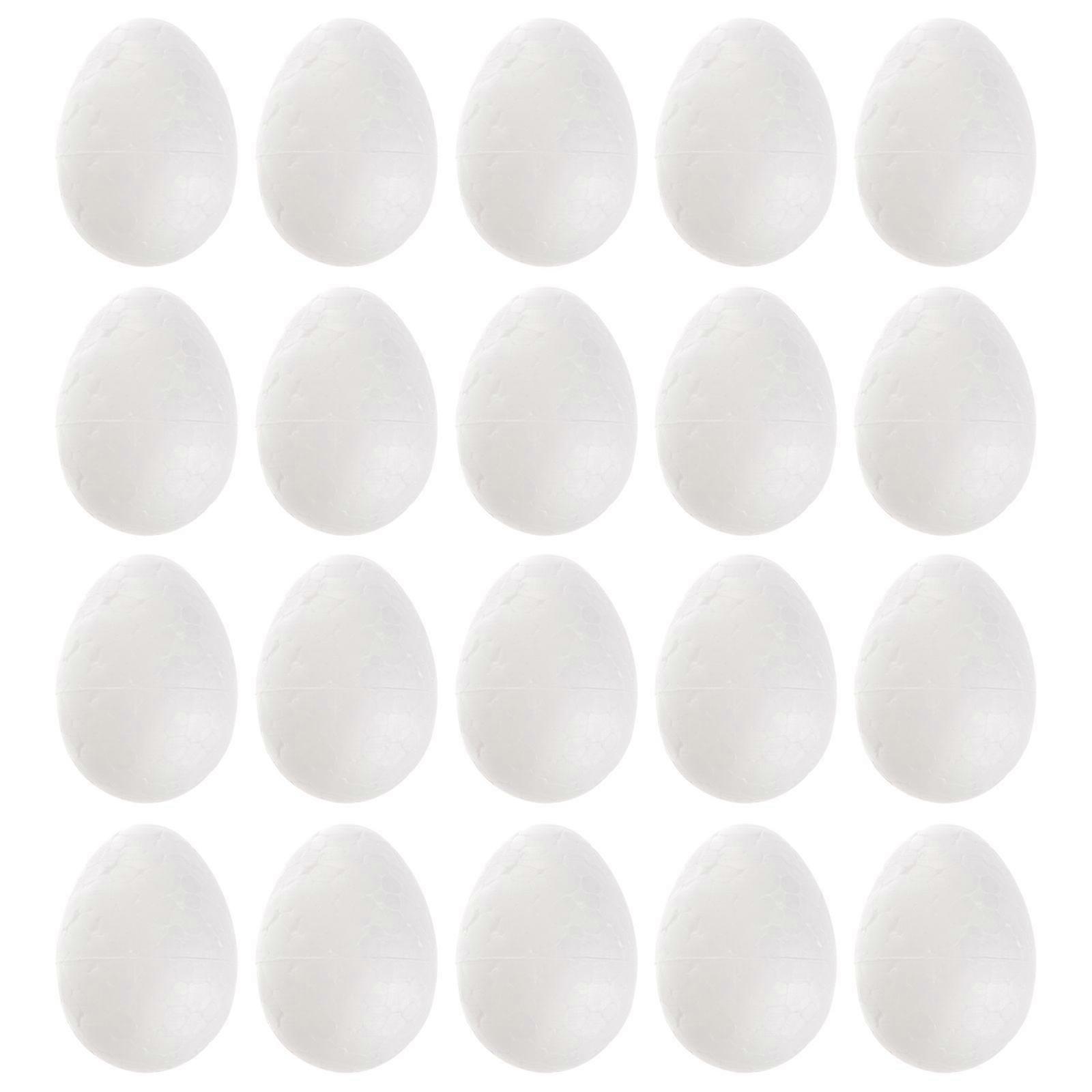 50pcs 3.5cm Durafoam Eggs  DIY Easter Egg Crafts Eggs