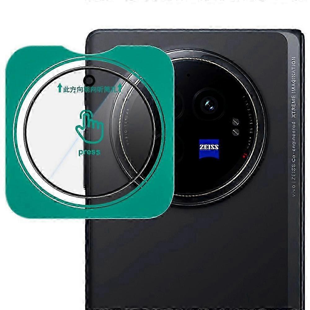 Camera Lens Protector for a Certain Brand X Fold3 Tempered Glass with Self-Positioning Frame