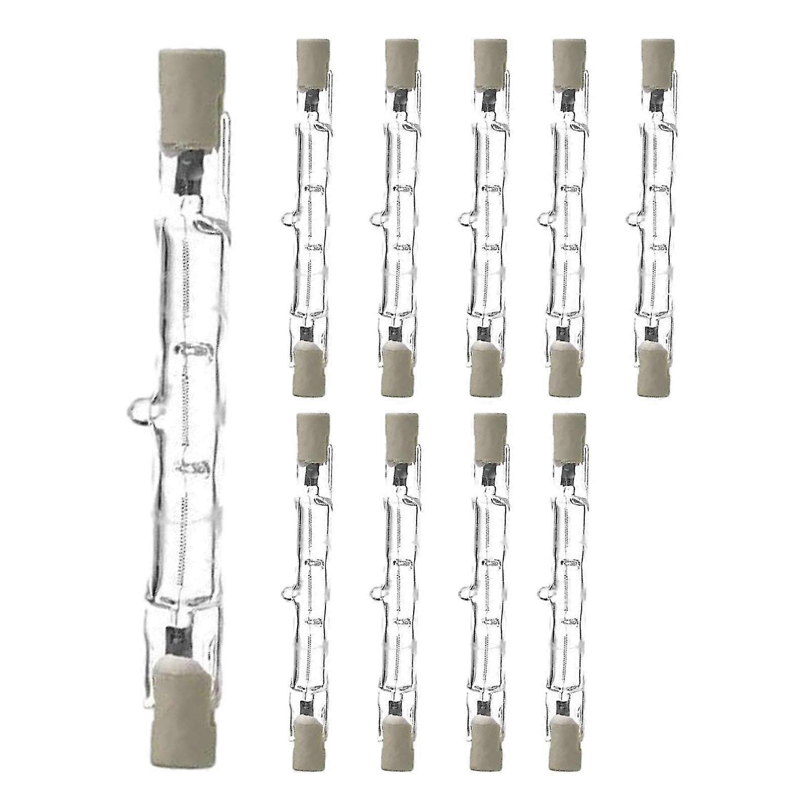 10x Halogen Bulbs R7S Double Ended Light Bulb with 360 Beam Angle for Various Applications including Office, Landscape and Home Security Lig