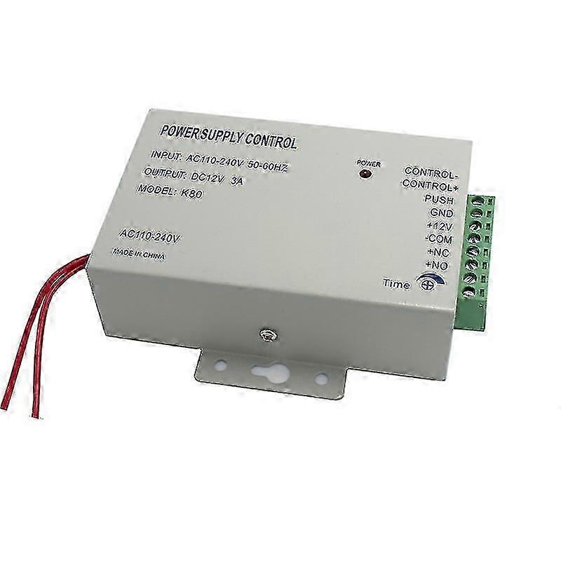 12V 3A 30W Power Supply for Door Access Control System, Compatible with Access Control Machine