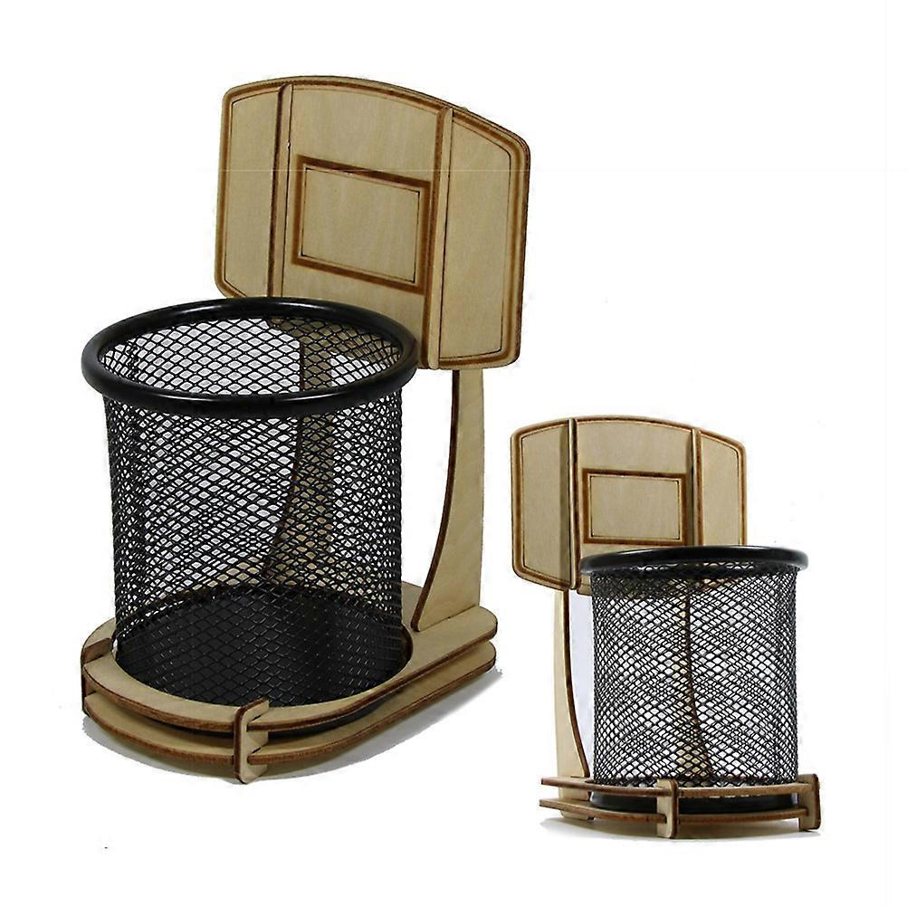 Practical Pen Display, Wood Crafted Stand for Holding Various Writing Tools Securely