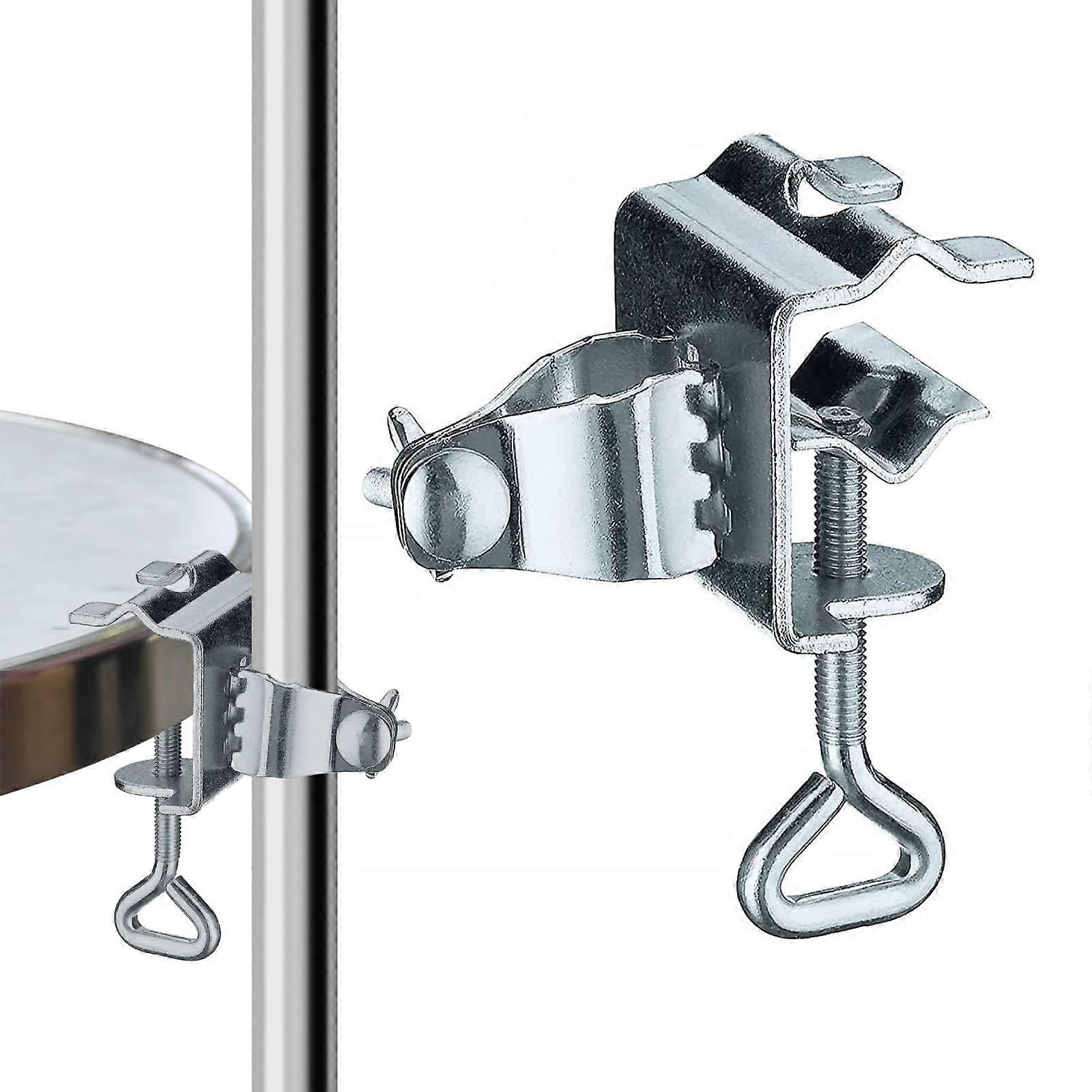 Parasol Clip Holder for Garden and Balcony Railing, Metal Table Attachment, Adjustable Size for Outdoor Use