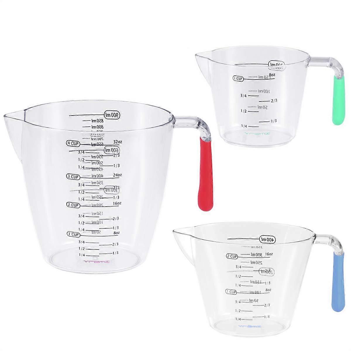 Baking Measuring Cups For Dry Ingredients Reusable 3Pcs