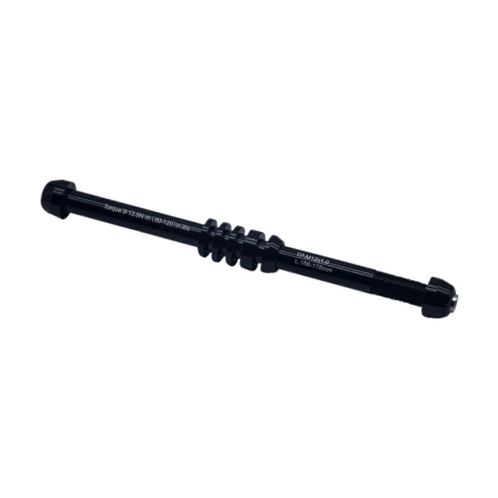 Bicycle Rear Hub Axle, M12xP1.0 Quick Release, Durable Steel Rear Axle for Race Bikes, Heavy-Duty Wheel Spindle