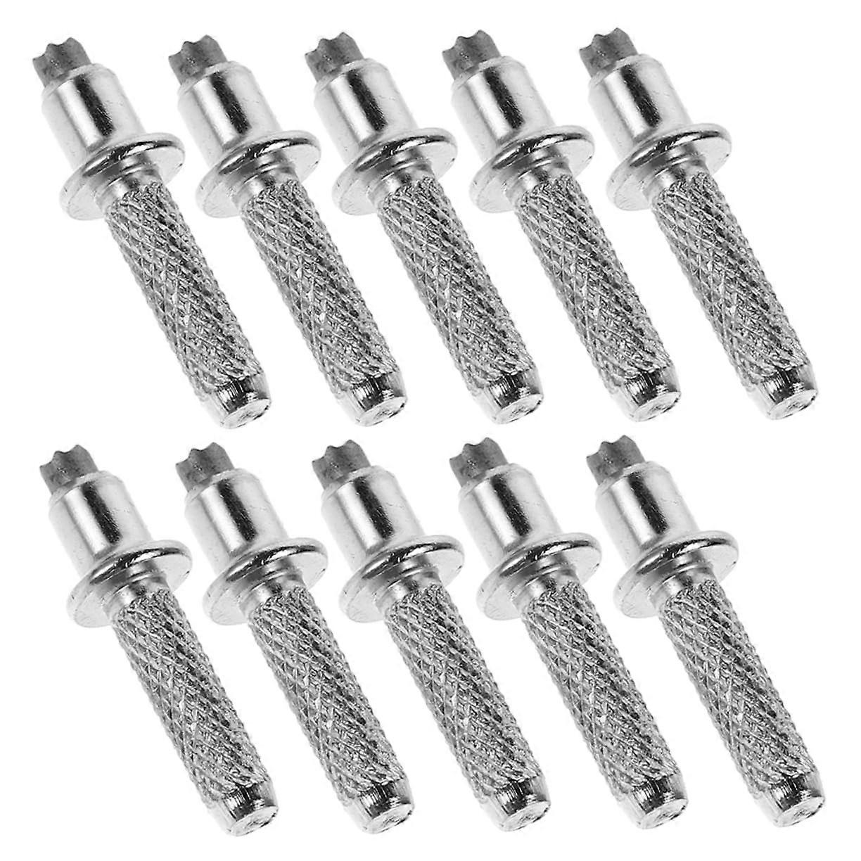 Pack of 10 Hiking Crutches Tip Repair Kit for Trekking Poles Tungsten Steel